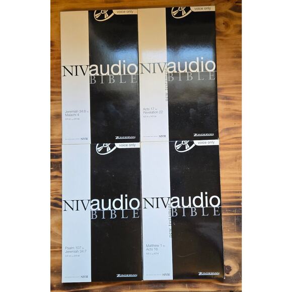 NIV Audio Bible CDs Zondervan New Testament & Incomplete set of Old Testament - Picture 1 of 3